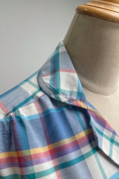Maris | Vintage 1980s does 1950s Blue multicoloured Checkered Dress