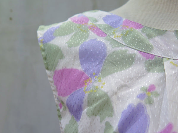 Tricolorscope | Vintage 1950s 1960s Pastel Pink Purple Green Sweet Day Dress