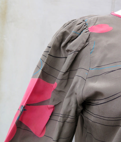 SALE! | Wherefore modern-ART thou | 100% Silk Shift dress is Abstract Floral modern art print