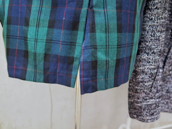 Walk the Walk | Vintage 1980s 1990s plaid tartan Blue Green Clueless Movie inspired style Shift Dress Grunge Chic