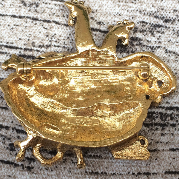 Ride the Waves | Vintage AVON signed Noah's Ark novelty brooch