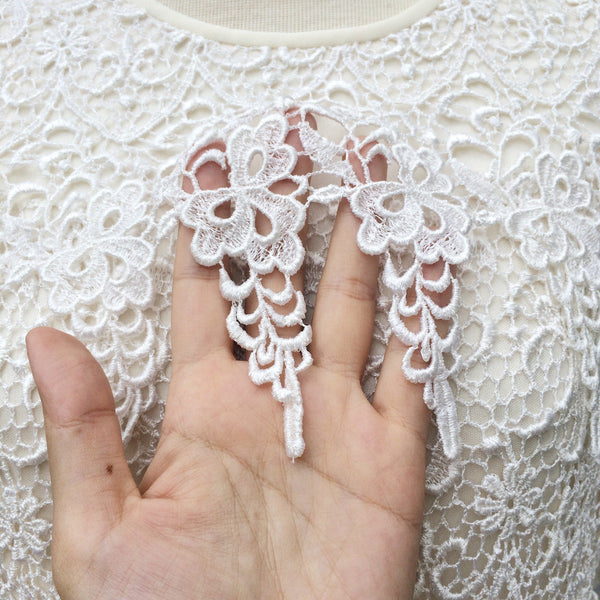 Laced with Cream | Vintage 1980s-does-1920s Lace Wiggle Dress | Vintage wedding dress or dinner gown