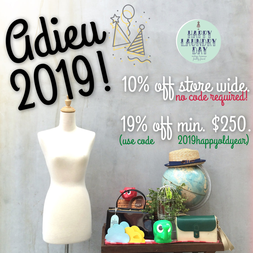 Happy Old Year 2019! *Final sale for the year till 31 December NOW ON!