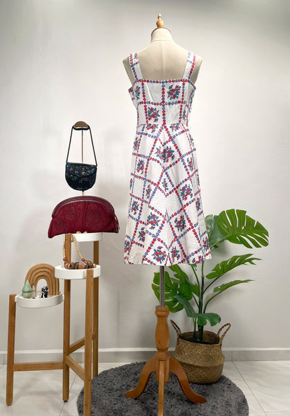 Vintage 1950s 1960s Country chic cottage core Sun dress | Merrill |