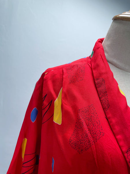 Must-have | Rae | Vintage 1980s abstract geometric Pop art print Loose-fit dress