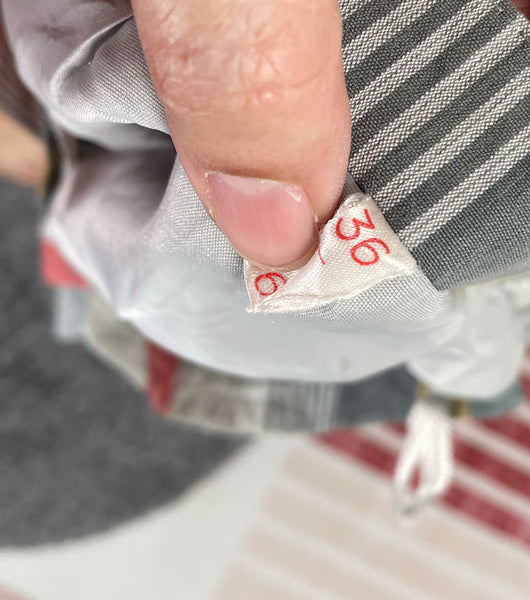 Eva | Vintage 1970s plaid yellow red grey skirt with big pockets