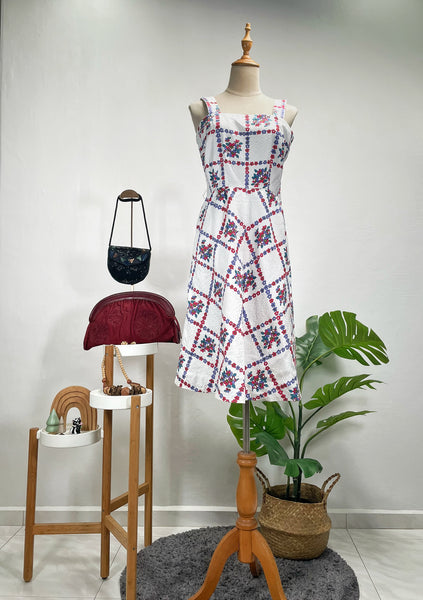Vintage 1950s 1960s Country chic cottage core Sun dress | Merrill |