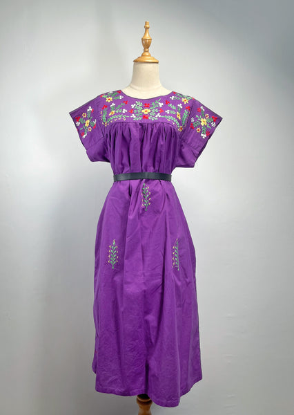 { Rare find } Perry | Vintage 1960s embroidered kaftan in Royal purple