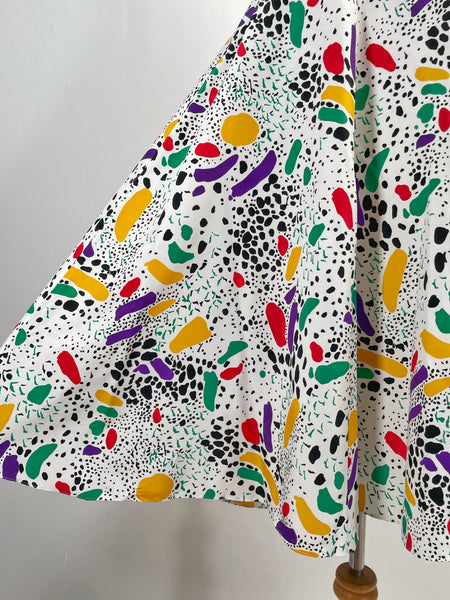 Must-have! | Cherlene | Vintage 1980s 1990s retro colourful pop art print glared dress