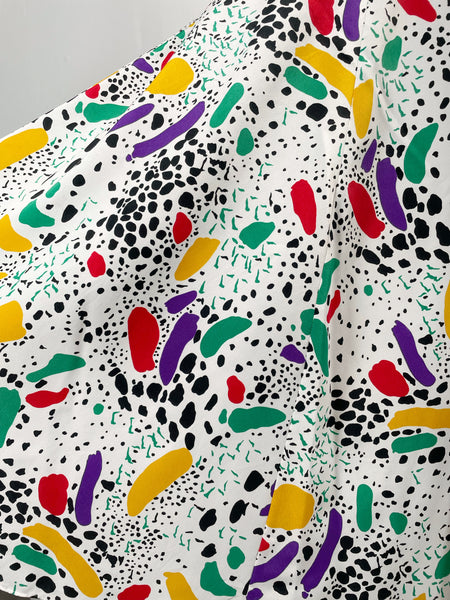 Must-have! | Cherlene | Vintage 1980s 1990s retro colourful pop art print glared dress