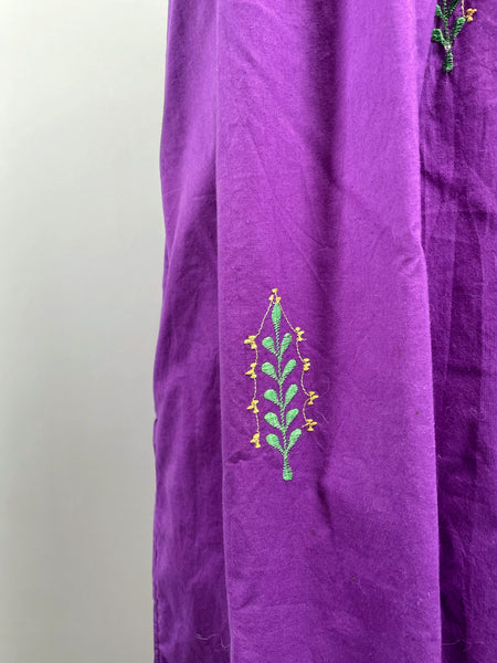 { Rare find } Perry | Vintage 1960s embroidered kaftan in Royal purple