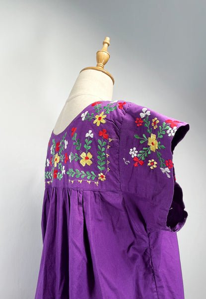 { Rare find } Perry | Vintage 1960s embroidered kaftan in Royal purple