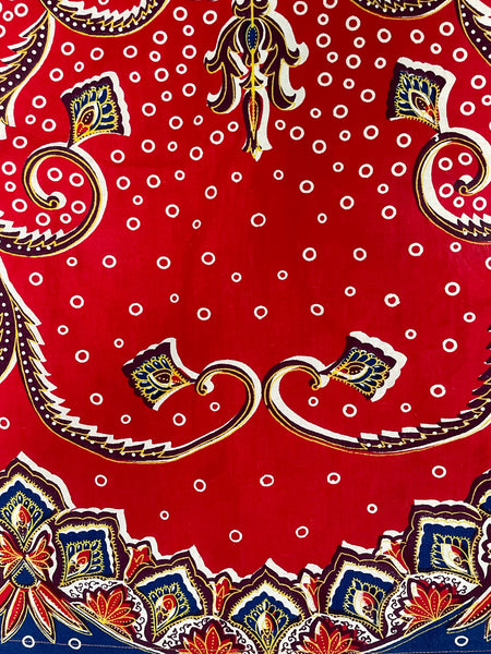 Frankie | Vintage 1960s 1970s Dashiki Handkerchief sleeves Long maxi Batik print dress