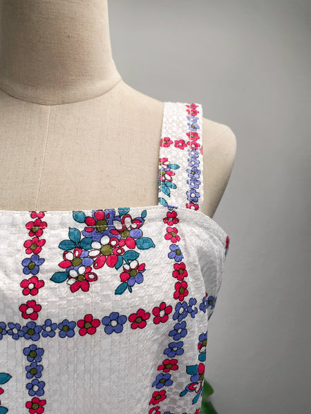 Vintage 1950s 1960s Country chic cottage core Sun dress | Merrill |