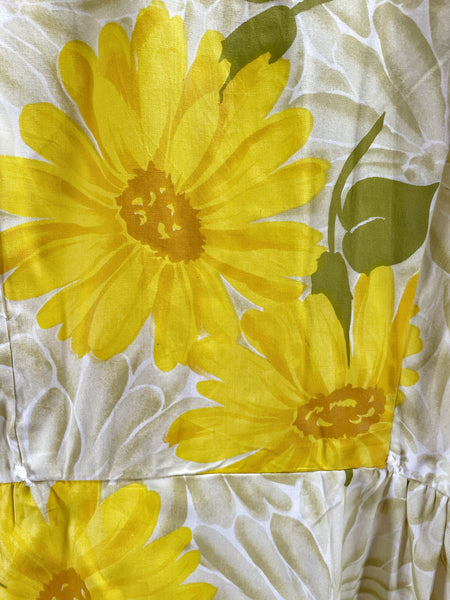 1950s 1960s sunflower yellow cocktail dress | Shae |