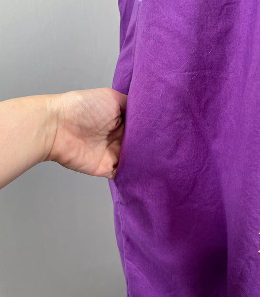 { Rare find } Perry | Vintage 1960s embroidered kaftan in Royal purple