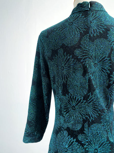 Jeri | 2000s zippered mandarin collar stretchy Cheongsam-style long-sleeved dress