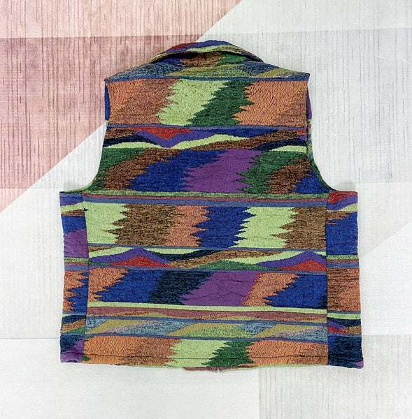 Must-have | Myre | Vintage 1990s Wool mix Aztec ethnic style jacket vest