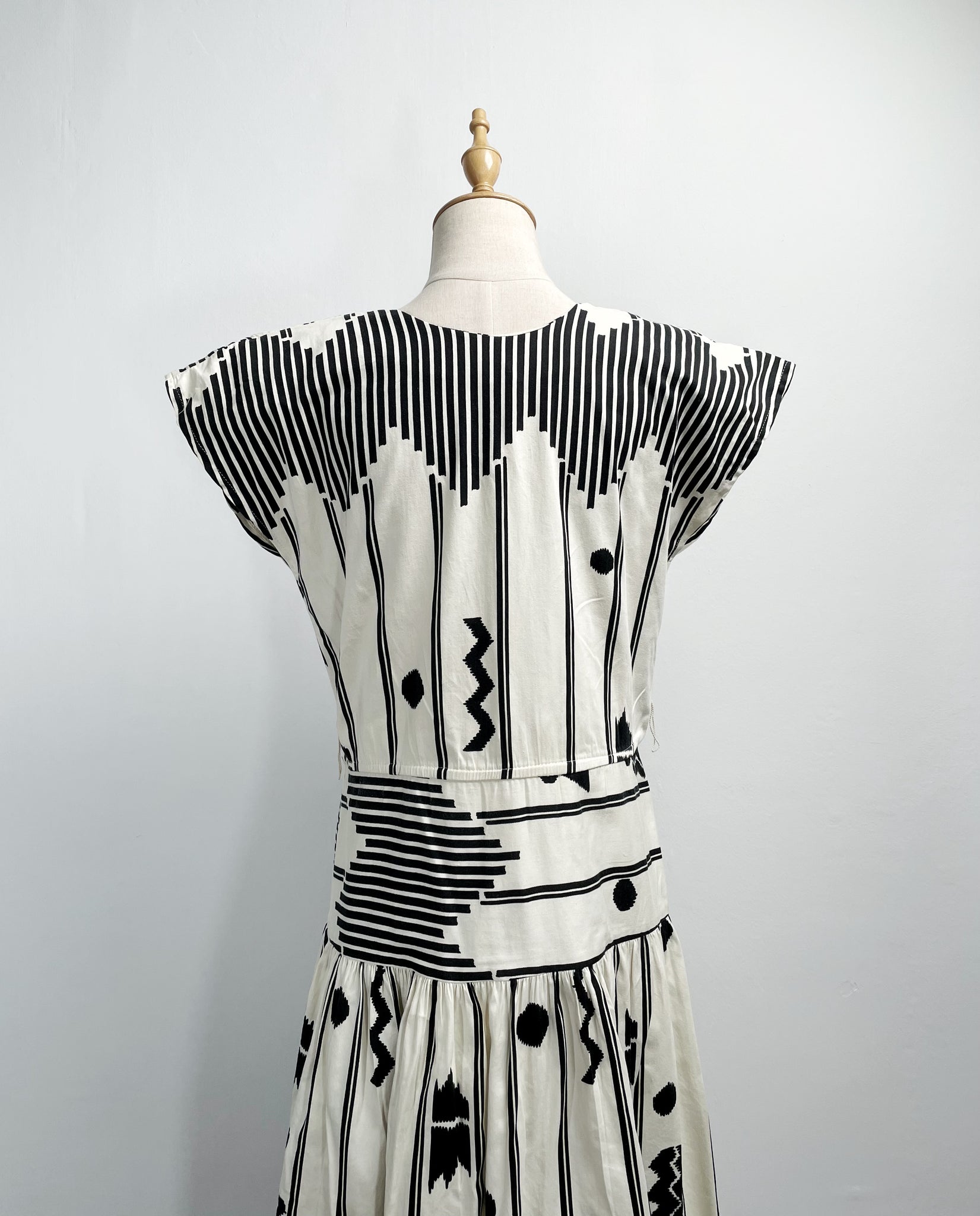 aztec black and white dress Black & White Aztec Dress Jean Marie's