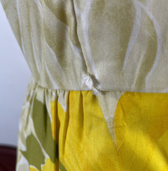 1950s 1960s sunflower yellow cocktail dress | Shae |