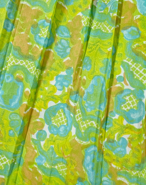 Stila | Vintage 1960s paisley retro print pleated Preppy chic Dress