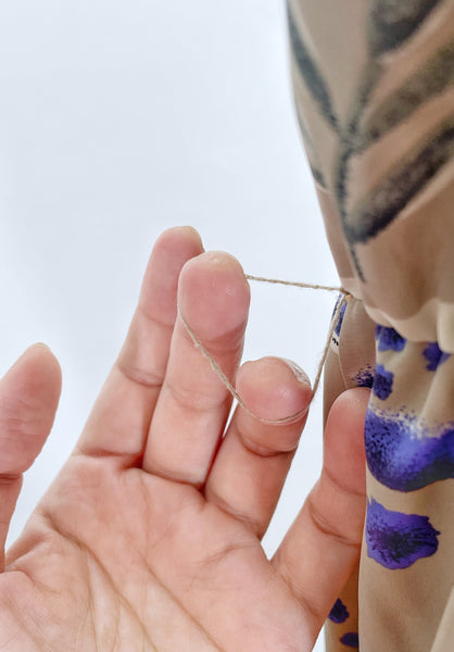 Emily | Vintage 1980s Fletcher Jones Australia novelty abstract print pleated button-down dress