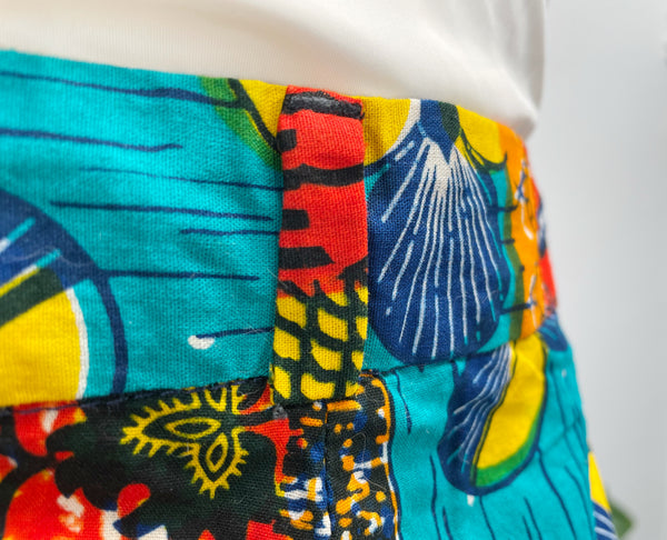 Vintage 60s 70s African Wax Print Patchwork Batik Pants | Ankara Trousers XXL