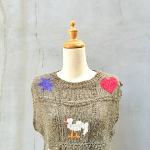 Tic Tac Toe | Vintage 1970s Sweater Knit