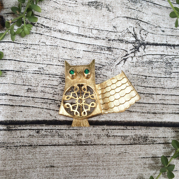 Tootin' Hootin' | Vintage AVON 1950s 1960s Owl brooch locket