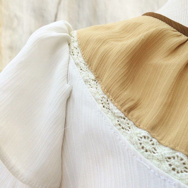 SALE! | Neutral Party | Vintage 1950s 1960s tiered mexican style Girlie Party dress