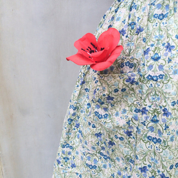 Tinkerbell | Vintage 1950s cotton Bluebells in English Woods Day Dress