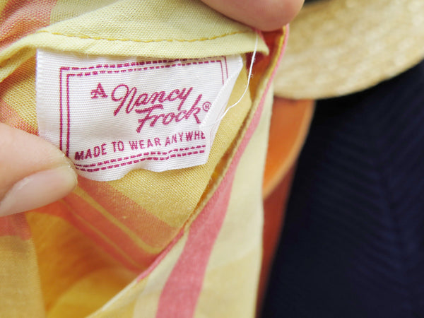 Must Have! | Eliza Elixir | Vintage 1950s 1960s checkered gingham Yellow orange pink Girl Scouts-inpired bow-tie Day Dress