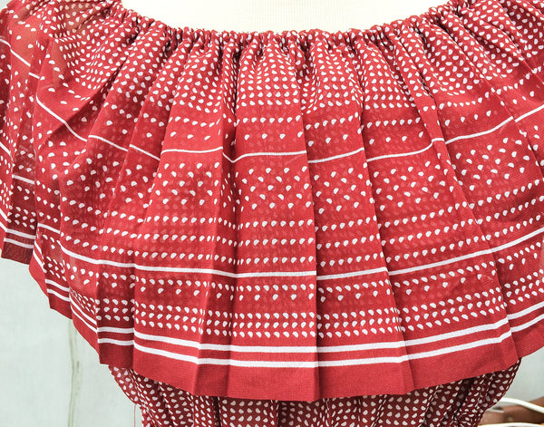SALE! |  Sssst... Hot! | Retro 60s sexy swing cropped top Red polka dot print