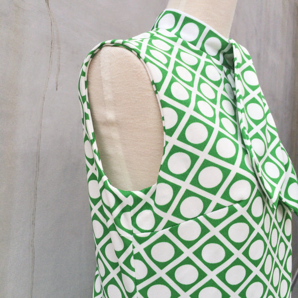 Green Groove Baby | Vintage 1960s Green and White Polka Dot | Shagedelic Baby!
