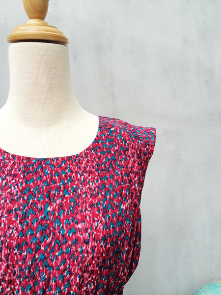 SALE | Dot Berries | Vintage 1980s dotted print Cropped bandeau Top