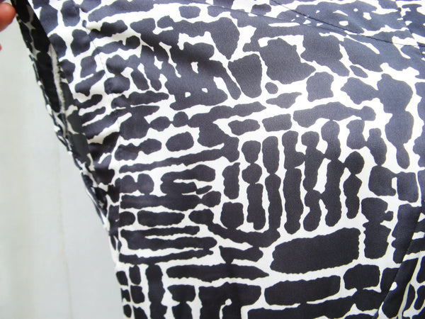 Urban Animal |Silky Abstract Zebra animal print Boxy Tunic Dress