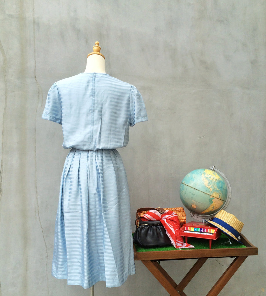 Blue Shine | Vintage 1970s disco swing semi-formal Party Dress Happy Laundry Day Vintage Blue Shine | Vintage 1970s disco swing semi-formal Party Dress Happy Laundry Day Vintage