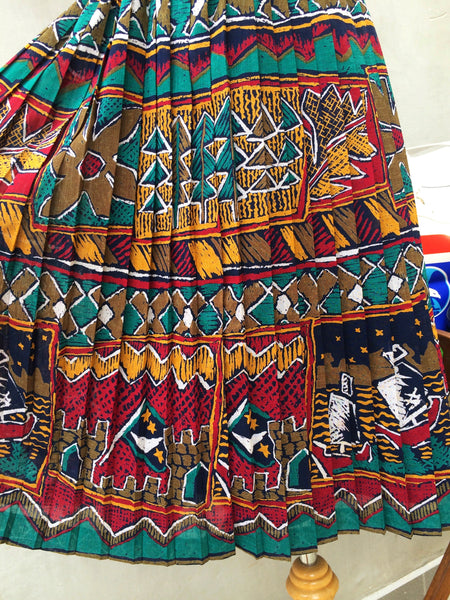 Hola! | 70s Vintage Feliz Navidad ethnic art print Dress