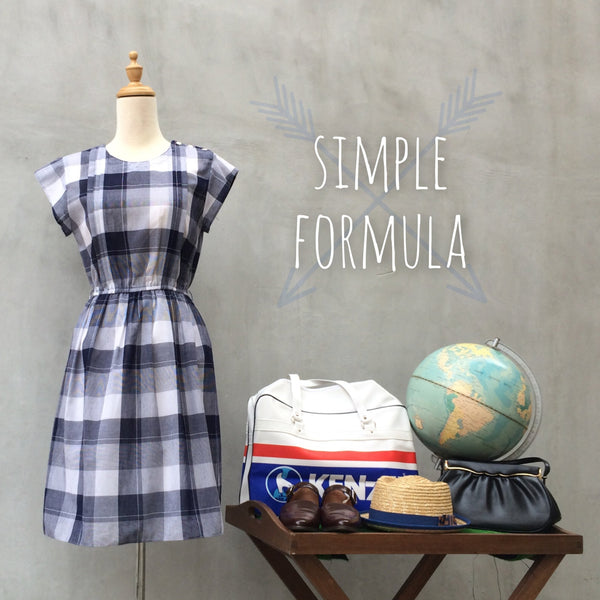 Simple Formula | 60s Vintage Checkered Dress