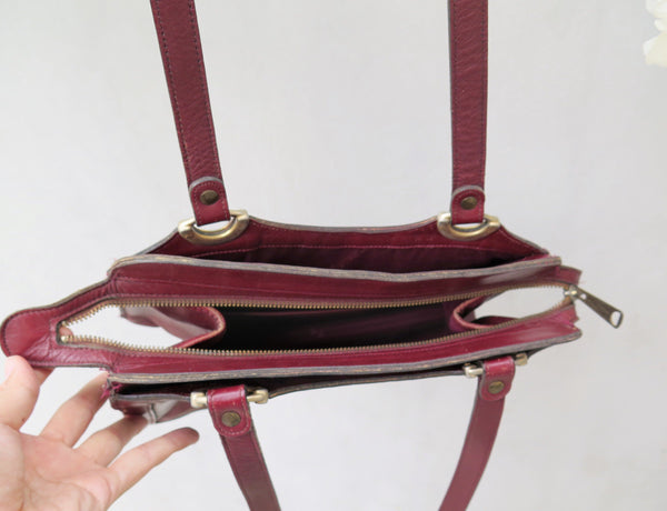Vintage Etienne Aigner designer Leather Handbag