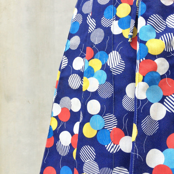Up, up and Away! | Vintage 1960s 1970s Whee balloon print Drawstring skirt
