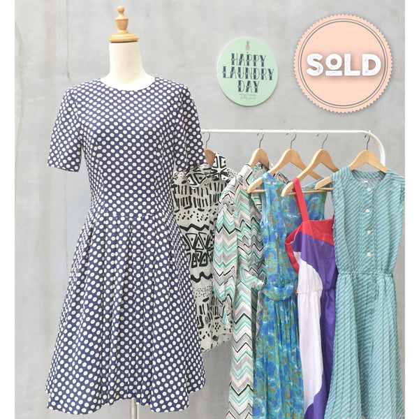 Picnic perfect perhaps | Vintage 1950s style Retro Polka dot Flared skirt Day Dress