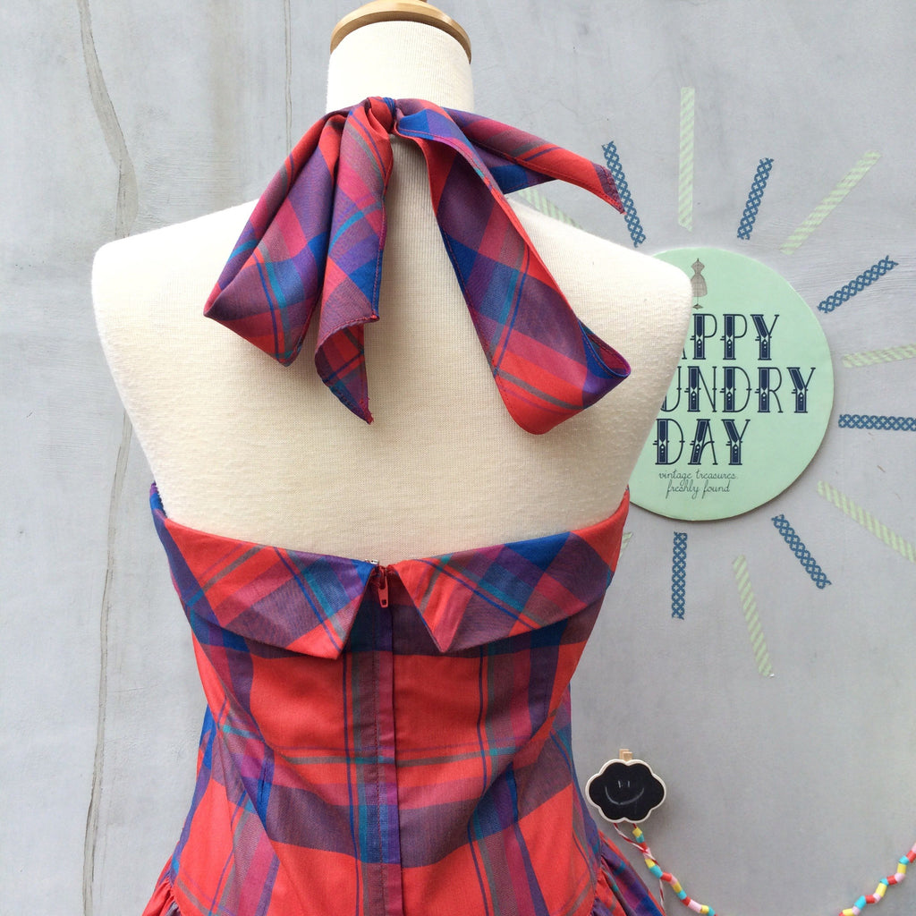 Rock-a-Babe! | Vintage Rockabilly Marilyn Monroe style Plaid Halter Dr Happy Laundry Day Vintage Rock-a-Babe! | Vintage Rockabilly Marilyn Monroe style Plaid Halter Dr Happy Laundry Day Vintage