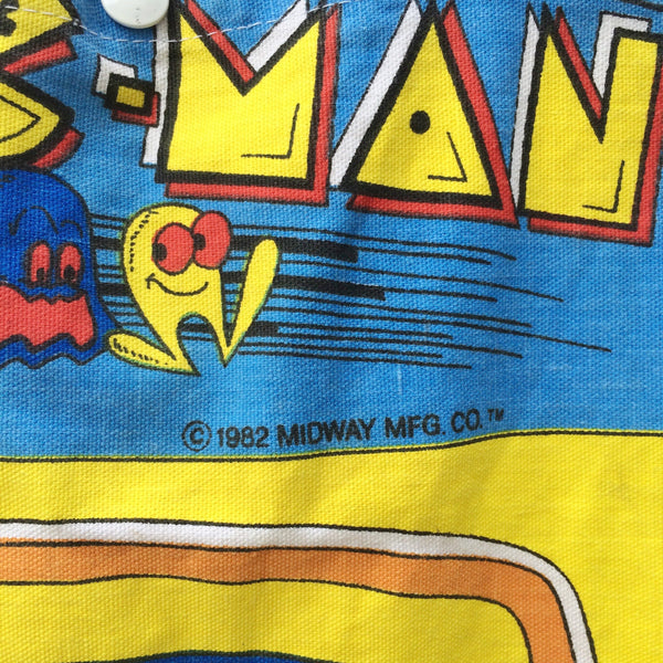 Pac-man Munch Bag | Vintage 1980s Pac-man Arcade game Book Bag