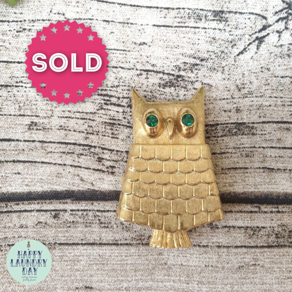 Tootin' Hootin' | Vintage AVON 1950s 1960s Owl brooch locket