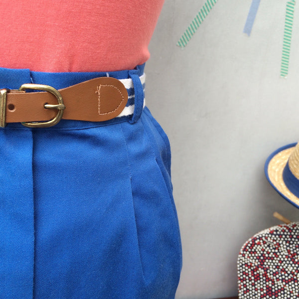 Something Blue | Vintage 1970s cobalt blue Pencil skirt with Matching Belt