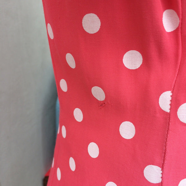 SALE! | Pink Polka Dot Panther | Vintage 1980s My Michelle pink & white polka dot dress