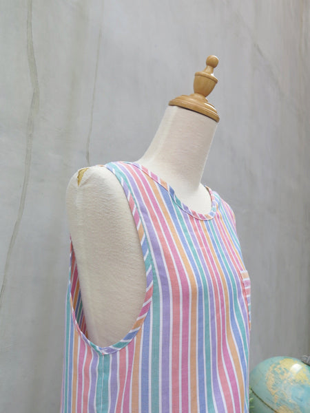 Oh jolly lolly | Vintage 1970s 1980s Summer Ice Lolly striped Jumper dress