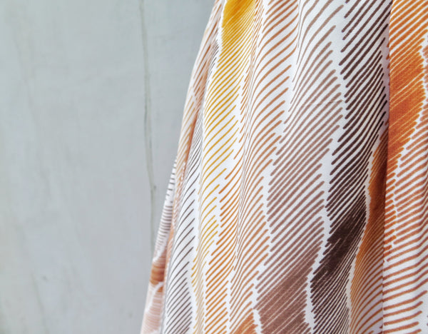 Must have | Therese | Vintage 1950s 1960s tiger stripes burnt orange and brown circle skirt  